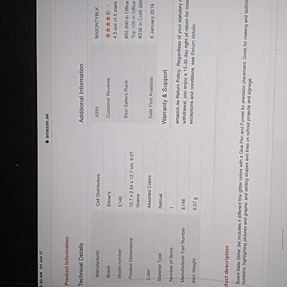 Elmer's Glitter Set Board Mate - Picture 5 of 11